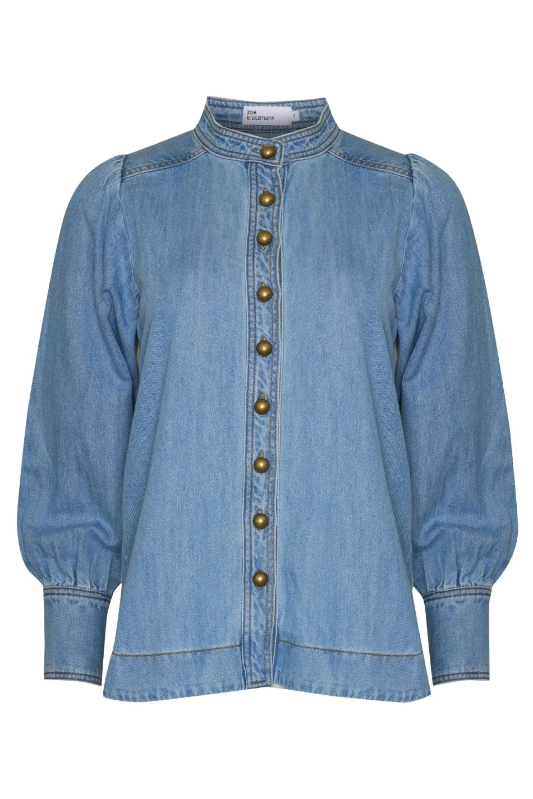 Zoe Kratzmann Hanker Top - Light Washed Denim