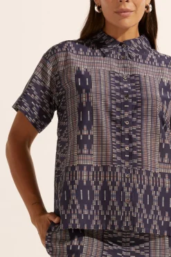 Zoe Kratzmann Jaunt Top - Midnight Aztec
